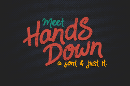 Free Hands-Down Typeface