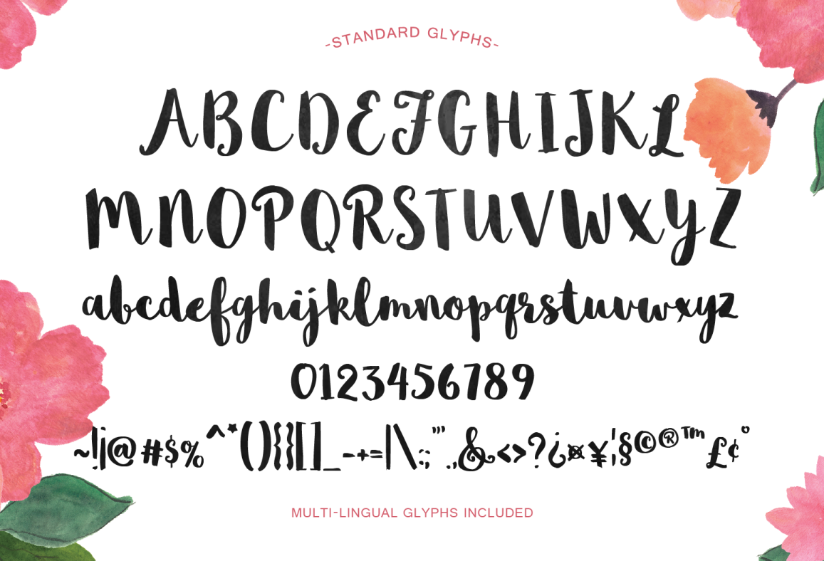 Sophia – Free Handlettered Brush Script Font