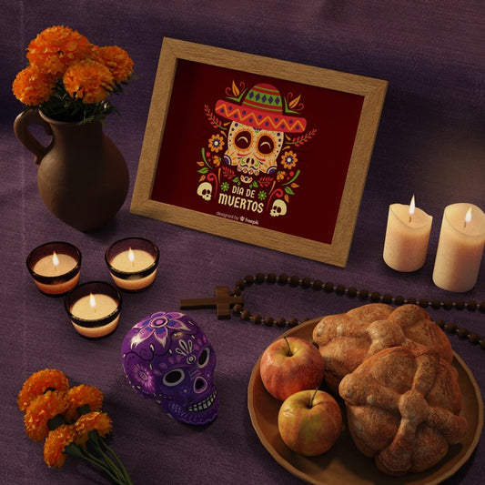 Free Day Of Dead Traditional Mexican Mock-Ups With Psd