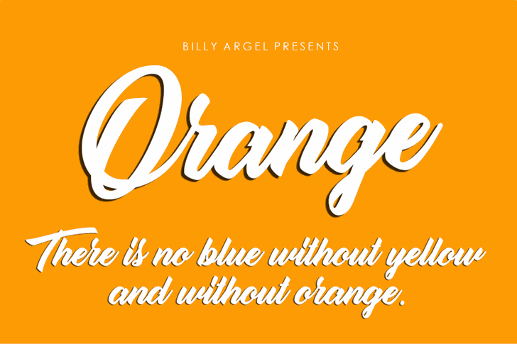 Free Orange Font