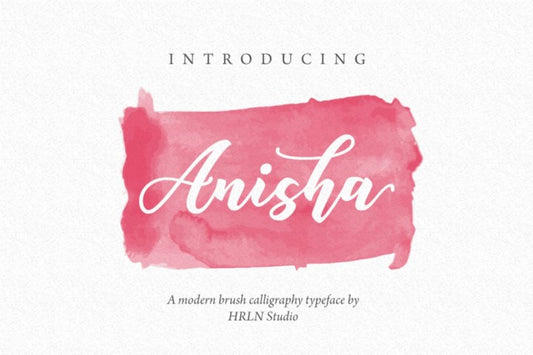 Free Anisha Font - Personal License Only