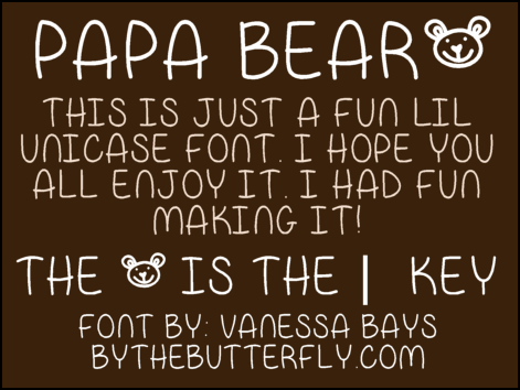 Free Papa Bear Font