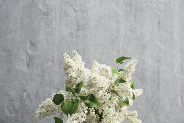 Free Decoration With White Lilac Mockup Psd