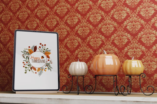 Free Decorative Design For Thanksgiving Day Psd
