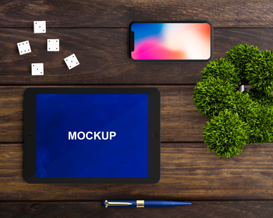 Free Decorative Tablet And Smartphone Mockup Psd