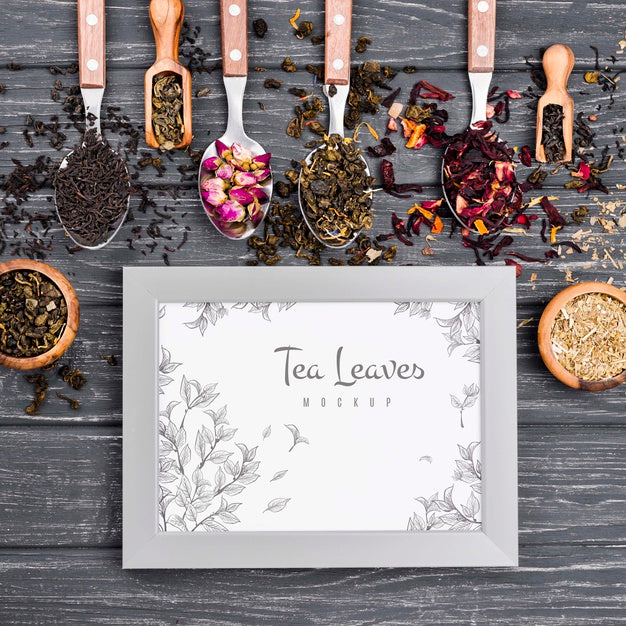 Free Delicious Aromatic Tea Concept Mock-Up Psd