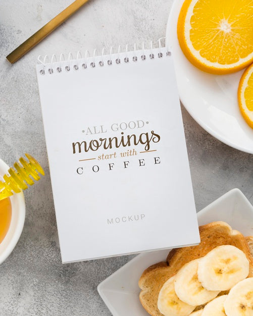 Free Delicious Breakfast Concept Mock-Up Psd