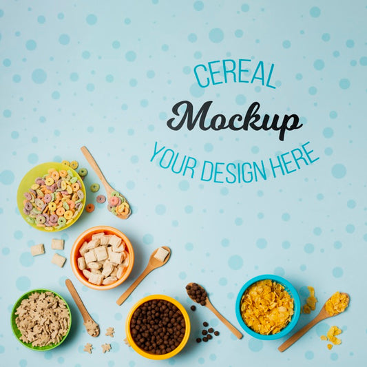 Free Delicious Cereal Concept Mock-Up Psd