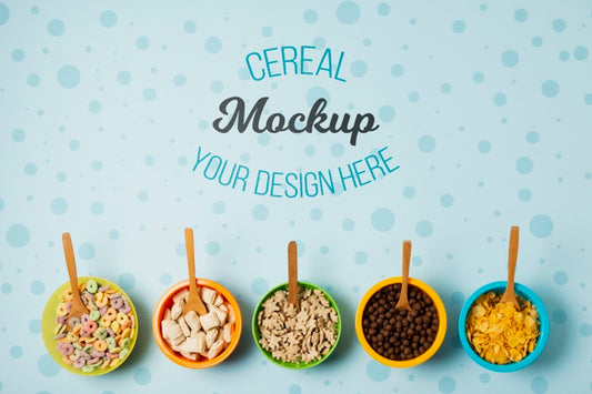 Free Delicious Cereal Concept Mock-Up Psd