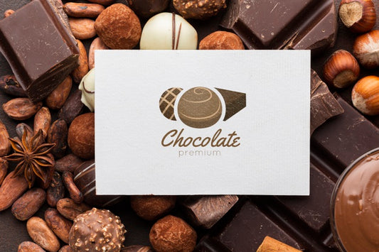 Free Delicious Chocolate Candies Mock-Up Psd