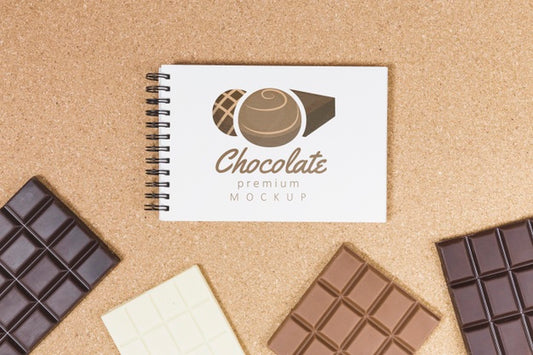 Free Delicious Chocolate Concept Mock-Up Psd