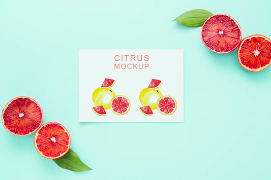 Free Delicious Fruit Concept Mock-Up Psd