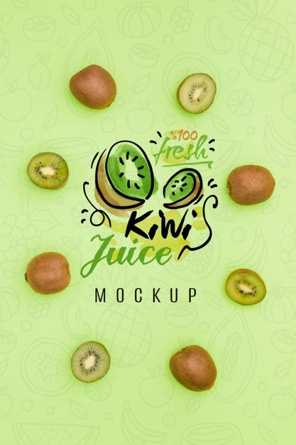 Free Delicious Fruit Concept Mock-Up Psd