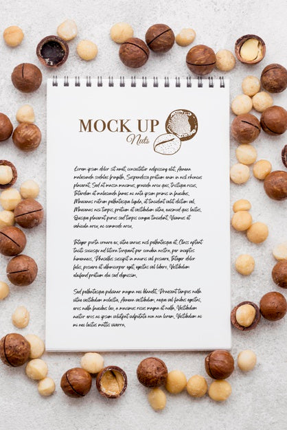 Free Delicious Nuts Concept Mock-Up Psd