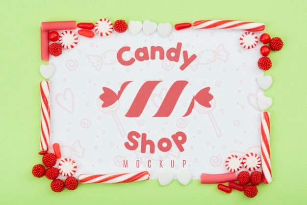 Free Delicious Sweets Concept Mock-Up Psd