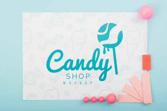 Free Delicious Sweets Concept Mock-Up Psd