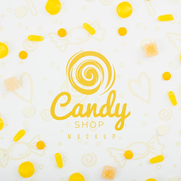 Free Delicious Sweets Concept Mock-Up Psd