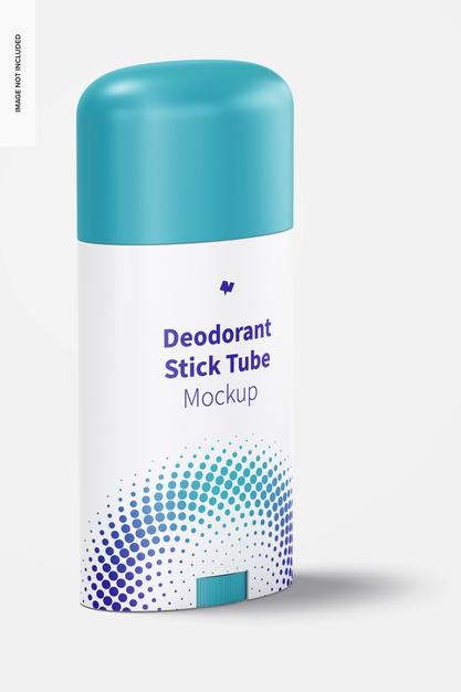 Free Deodorant Stick Tube Mockup, Perspective View Psd