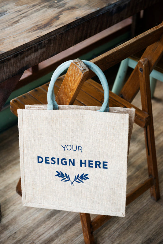 Free Design Space On Blank Tote Bag Psd