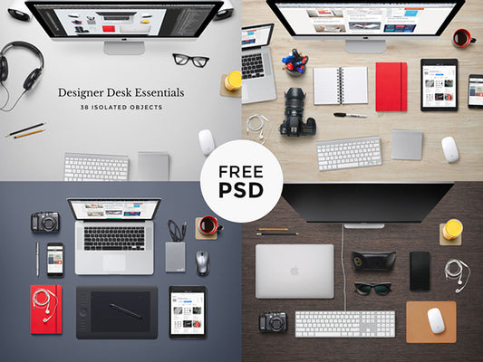 Free Designer Desk Essentials – Psd