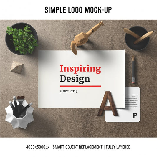 Free Desk Mock Up Template Psd