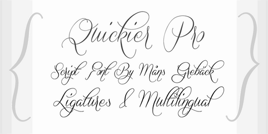 Free Quickier Font