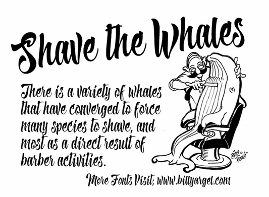 Free Shave the Whales Font
