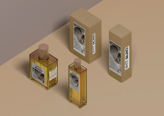 Free Different Shape Bottles Of Perfume Psd