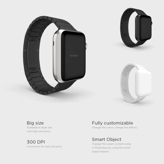 Free Different Smartwatches Set Psd