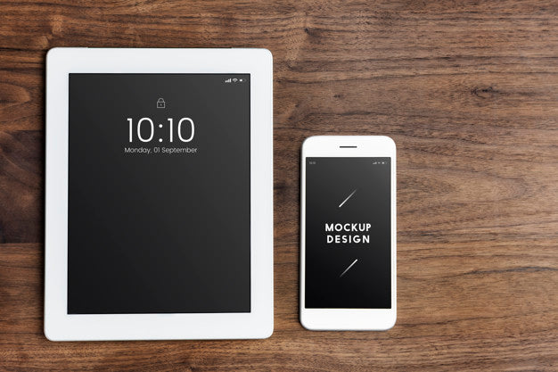 Free Digital Devices Screen Mockup Template Psd
