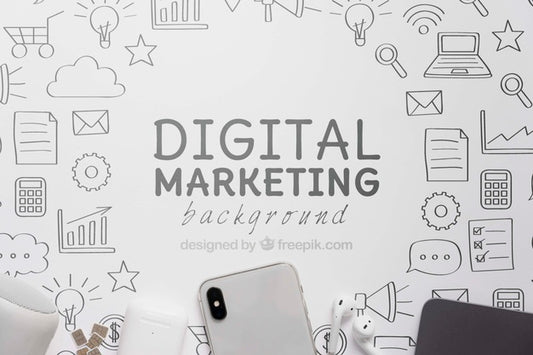 Free Digital Marketing With 5G Wifi Connection Psd