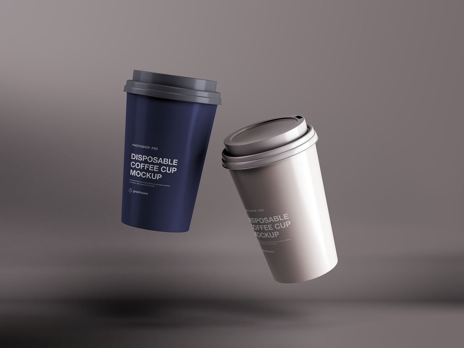 Free Disposable Coffee Cup Mockup