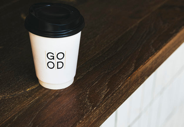 Free Disposable Coffee Paper Cup Mockup Design Psd