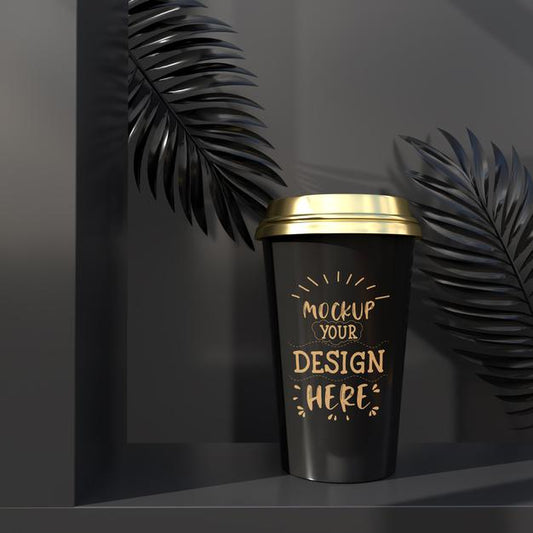 Free Disposable Plastic Coffee Cup Packaging. Package For Branding And Identity. Ready For Your Design Psd