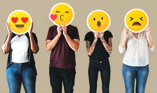 Free Diverse People Covered With Emoticons