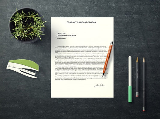 Free Document Mock Up Psd