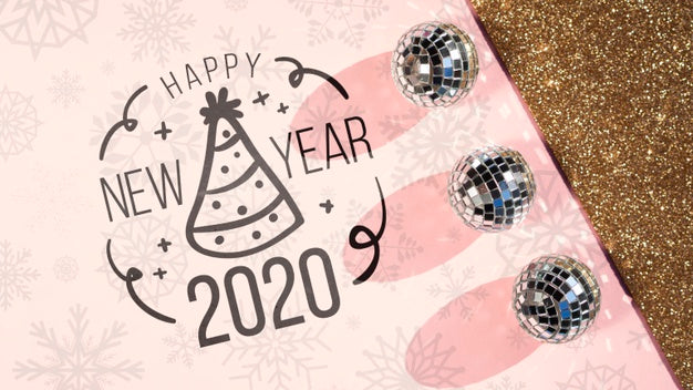 Free Doodle Drawing With Party Hat For New Year 2020 Psd