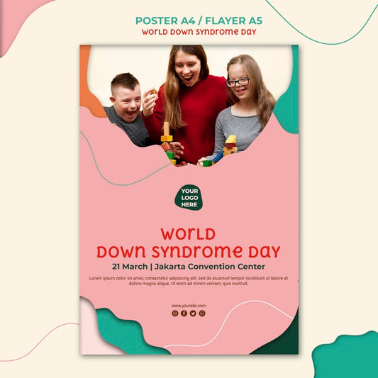 Free Down Syndrome Day Flyer Style Psd