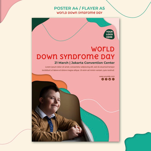 Free Down Syndrome Day Flyer Template Psd