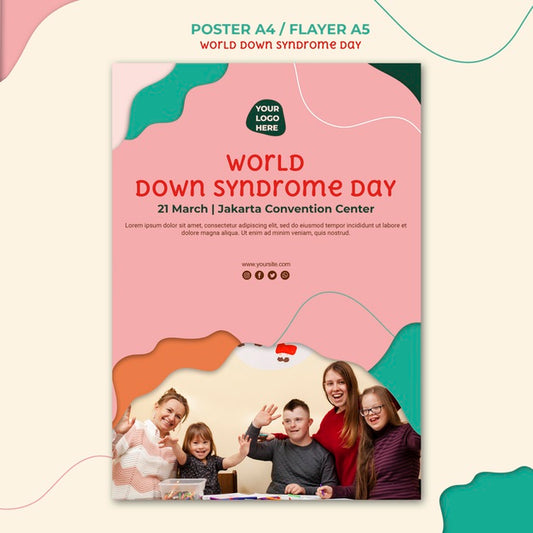 Free Down Syndrome Day Poster Design Psd