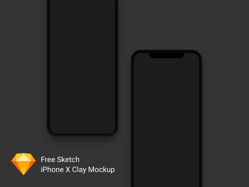 Free iPhone X Clay Mockupbie Sketch File – CreativeBooster