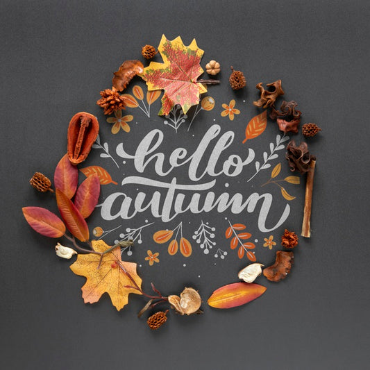 Free Dried Leaves On Black Background Psd