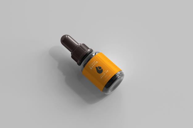 Free Dropper Bottle Mockup Psd