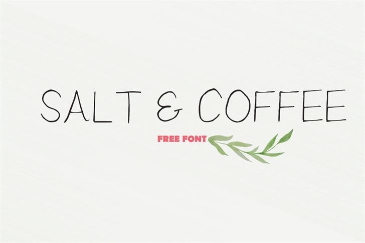 Free Salt___Coffee Font