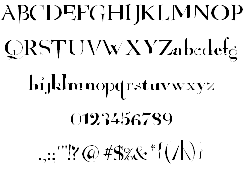 Free Angelized Font