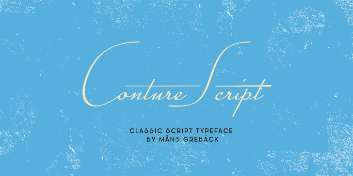 Free Conture Script Font