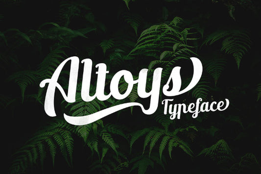 Free Altoys Italic Demo Typeface