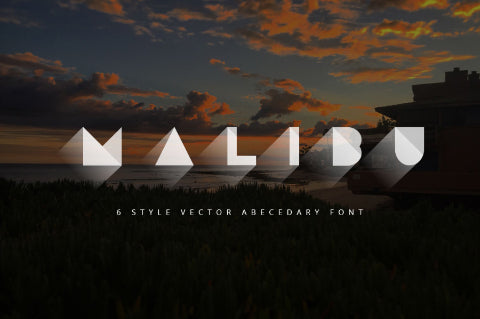 Free Malibu Vector Abecedary Typeface