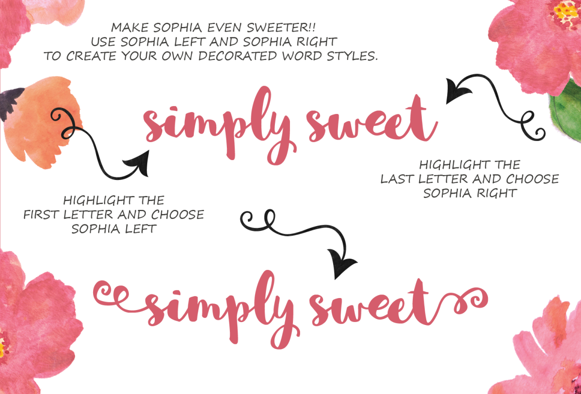 Sophia – Free Handlettered Brush Script Font