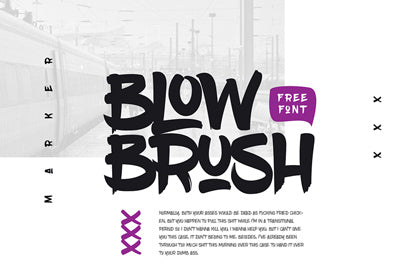 Free BlowBrush Font